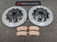 REPLACEMENT CARBON CERAMIC BRAKE DISK ROTORS KIT for MERCEDES BENZ AMG GT63 S X290 4-DOOR 2018+ Forza Performance Custom Fit CCB Carbon Ceramic Brake Discs 390x36 360x36 Cross Drilled for Stock Steel Calipers
Set includes:
Front Carbon Ceramic Brake Disc Rotors 390 x 36 mm (fit stock steel calipers)
Front Brake Pads
Hub Centric Rings
Rear Carbon Ceramic Brake Disc Rotors 360 x 36 mm (fit stock steel calipers)
Rear Brake Pads
Material: Carbon Ceramic
NOTE: Professional installation is required.