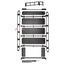 ROOF RACK BAR LUGGAGE WITH SUNROOF for MERCEDES BENZ G-CLASS G63 G550 G500 G450D EQG G580 W465 2024+
Set includes:
Roof Rack Assembly
Rear Ladder
Mounting Hardware
Material: Aluminium plates and iron bars
NOTE: Professional assembly installation is required
Why “Contact Us for Pricing”?
We don’t display fixed prices because our goal is to offer you the most competitive deal possible. Product costs often decrease over time, and by requesting a quote, you’ll receive our most up-to-date price on market.