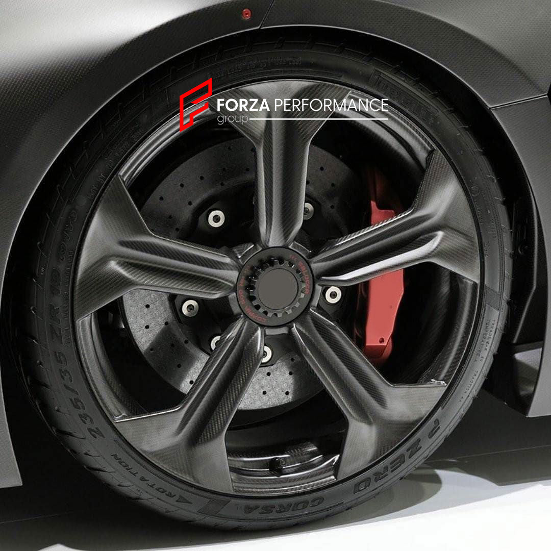 FORZA PERFORMANCE DRY CARBON FORGED WHEELS RIMS for LAMBORGHINI SESTO ELEMENTO 2011 custom fit OEM DESIGN