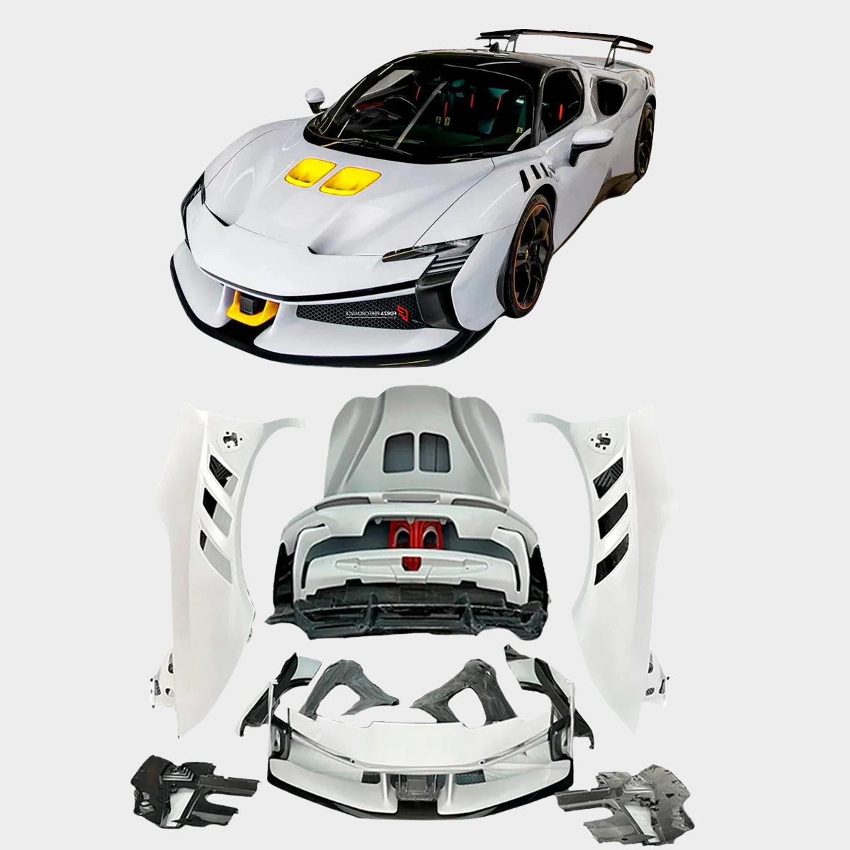 DRY CARBON BODY KIT for FERRARI SF90 | SF90 XX STYLE