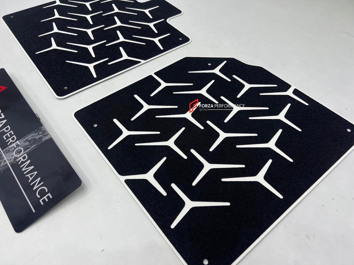 STAINLESS STEEL FLOOR MATS CARPETS for LAMBORGHINI AVENTADOR SVJ
Set includes:
Floor Mats
Material: Stainless Steel 
CONTACT US FOR PRICING