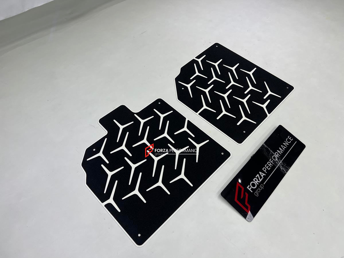 STAINLESS STEEL FLOOR MATS CARPETS for LAMBORGHINI AVENTADOR SVJ
Set includes:
Floor Mats
Material: Stainless Steel 
CONTACT US FOR PRICING