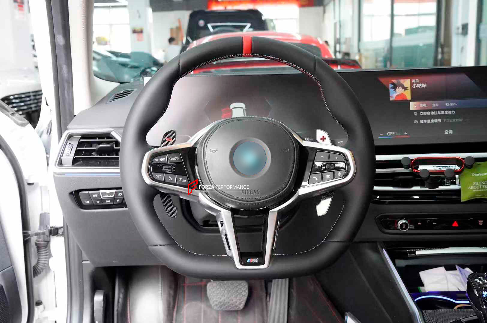 金属製 舵輪 Steering,Weel STEERING WHEEL with PADDLE SHIFTERS for BMW 5 SERIES G60 G68 2024+ M5
