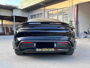 CARBON BODY KIT for PORSCHE TAYCAN 2020+
Set includes:
Front Lip
Front Upper Lip
Front Bumper Air Vents
Front Canards
Rear Diffuser Assembly
Side Skirts
Material: Carbon
Note: Professional installation is required.