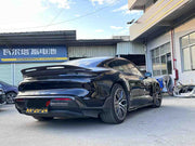CARBON BODY KIT for PORSCHE TAYCAN 2020+
Set includes:
Front Lip
Front Upper Lip
Front Bumper Air Vents
Front Canards
Rear Diffuser Assembly
Side Skirts
Material: Carbon
Note: Professional installation is required.