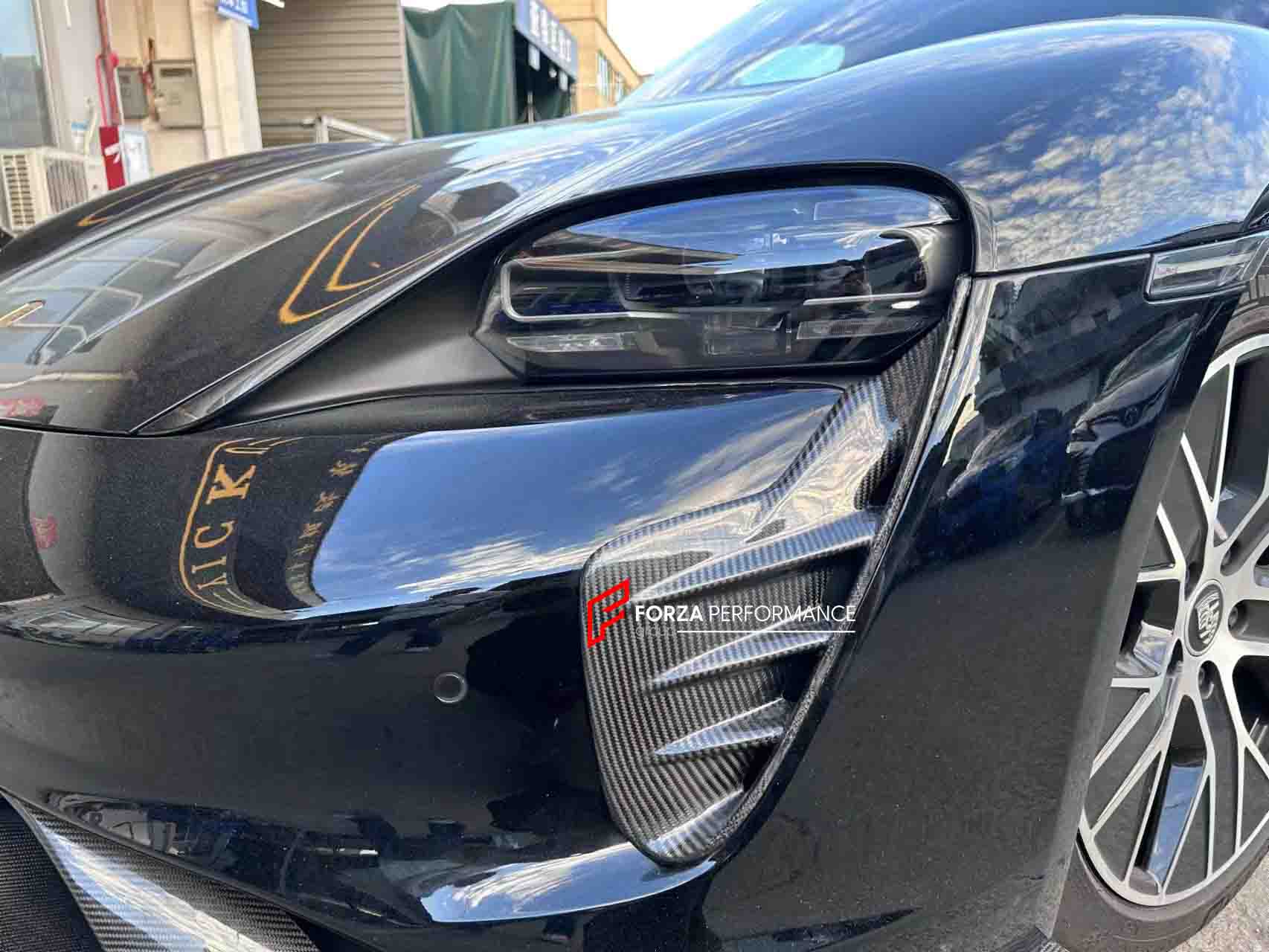 CARBON BODY KIT for PORSCHE TAYCAN 2020+
Set includes:
Front Lip
Front Upper Lip
Front Bumper Air Vents
Front Canards
Rear Diffuser Assembly
Side Skirts
Material: Carbon
Note: Professional installation is required.