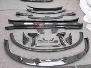 CARBON BODY KIT for PORSCHE TAYCAN 2020+
Set includes:
Front Lip
Front Upper Lip
Front Bumper Air Vents
Front Canards
Rear Diffuser Assembly
Side Skirts
Material: Carbon
Note: Professional installation is required.