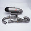 TITANIUM MOTORCYCLE EXHAUST SYSTEM for DUCATI PANIGALE V4 V4S 2025+ custom fit ARROW EXHAUST
Set include:
2-1 Merge Collectors
Mid Pipe
Resonator
Link Pipes
Exhaust Slip On
Material: Titanium + Stainless Steel
NOTE: Professional installation is required.
FEATURES:
Engineered Digital prototyping using 3D CAD design software, each car model chassis has been 3D laser scanned in the factor
Factory run all test cars on Italian 1200HP Dyno machine, to make the best performance design of exhaust
CNC bending m