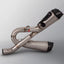TITANIUM MOTORCYCLE EXHAUST SYSTEM for DUCATI PANIGALE V4
Set include:
Link Pipes
Exhaust Slip On
Material: Titanium + Stainless Steel
NOTE: Professional installation is required.
FEATURES:
Engineered Digital prototyping using 3D CAD design software, each car model chassis has been 3D laser scanned in the factor
Factory run all test cars on Italian 1200HP Dyno machine, to make the best performance design of exhaust
CNC bending machine accurately bends the tube according to the computer data
Our