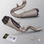 TITANIUM MOTORCYCLE EXHAUST SYSTEM for DUCATI PANIGALE V4
Set include:
Link Pipes
Exhaust Slip On
Material: Titanium + Stainless Steel
NOTE: Professional installation is required.
FEATURES:
Engineered Digital prototyping using 3D CAD design software, each car model chassis has been 3D laser scanned in the factor
Factory run all test cars on Italian 1200HP Dyno machine, to make the best performance design of exhaust
CNC bending machine accurately bends the tube according to the computer data
Our