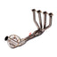 TITANIUM MOTORCYCLE EXHAUST SYSTEM for KAWASAKI Z800 Z750
Set include:
Header
4-1 Merge Collector
Mid Pipe (2 options)
Aprox Weight: 4 kg (8.81 lbs)
Material: Titanium + Stainless Steel
NOTE: Professional installation is required.
FEATURES:
Engineered Digital prototyping using 3D CAD design software, each car model chassis has been 3D laser scanned in the factor
Factory run all test cars on Italian 1200HP Dyno machine, to make the best performance design of exhaust
CNC bending machine accurately