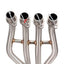 TITANIUM MOTORCYCLE EXHAUST SYSTEM for KAWASAKI ZX-4R ZX-4RR
Set include:
Header
4-1 Merge Collector
Mid pipe
Material: Titanium + Stainless Steel
NOTE: Professional installation is required.
FEATURES:
Engineered Digital prototyping using 3D CAD design software, each car model chassis has been 3D laser scanned in the factor
Factory run all test cars on Italian 1200HP Dyno machine, to make the best performance design of exhaust
CNC bending machine accurately bends the tube according to the comput