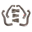 TITANIUM MOTORCYCLE EXHAUST SYSTEM for KAWASAKI ZX-6R 2021+
Set include:
Header
4-1 Merge Collector
Mid Pipe
Material: Titanium + Stainless Steel
NOTE: Professional installation is required.
FEATURES:
Engineered Digital prototyping using 3D CAD design software, each car model chassis has been 3D laser scanned in the factor
Factory run all test cars on Italian 1200HP Dyno machine, to make the best performance design of exhaust
CNC bending machine accurately bends the tube according to the computer data