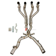 TITANIUM MOTORCYCLE EXHAUST SYSTEM for SUZUKI GSX 1300R HAYABUSA GEN2 2021 - 2024
Set include:
Header
2-1 Merge Collectors
Mid pipe
Material: Titanium (can be made in Stainless Steel)
NOTE: Professional installation is required.
FEATURES:
Engineered Digital prototyping using 3D CAD design software, each car model chassis has been 3D laser scanned in the factor
Factory run all test cars on Italian 1200HP Dyno machine, to make the best performance design of exhaust
CNC bending machine accurately b
