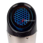 TITANIUM MOTORCYCLE EXHAUST SYSTEM for TRIUMPH TIGER SPORT 660 2022+
Set include:
Header
3-1 Merge Collector
Resonator
Mid pipe
Slip - On
Material: Titanium (can be made in Stainless Steel)
NOTE: Professional installation is required.
FEATURES:
Engineered Digital prototyping using 3D CAD design software, each car model chassis has been 3D laser scanned in the factor
Factory run all test cars on Italian 1200HP Dyno machine, to make the best performance design of exhaust
CNC bending machine accura