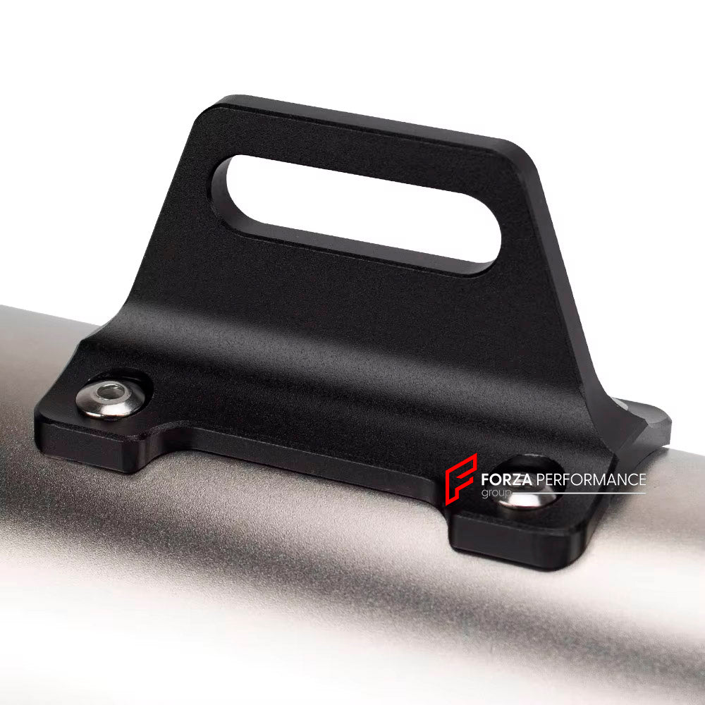 TITANIUM MOTORCYCLE EXHAUST SYSTEM for TRIUMPH TIGER SPORT 660 2022+
Set include:
Header
3-1 Merge Collector
Resonator
Mid pipe
Slip - On
Material: Titanium (can be made in Stainless Steel)
NOTE: Professional installation is required.
FEATURES:
Engineered Digital prototyping using 3D CAD design software, each car model chassis has been 3D laser scanned in the factor
Factory run all test cars on Italian 1200HP Dyno machine, to make the best performance design of exhaust
CNC bending machine accura