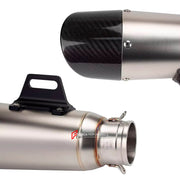 TITANIUM MOTORCYCLE EXHAUST SYSTEM for TRIUMPH TRIDENT 660 2020+
Set include:
Header
3-1 Merge Collector
Resonator
Mid pipe
Slip - On
Material: Titanium (can be made in Stainless Steel)
NOTE: Professional installation is required.
FEATURES:
Engineered Digital prototyping using 3D CAD design software, each car model chassis has been 3D laser scanned in the factor
Factory run all test cars on Italian 1200HP Dyno machine, to make the best performance design of exhaust
CNC bending machine accurately