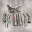 TITANIUM MOTORCYCLE HALF EXHAUST SYSTEM for DUCATI SUPERSPORT 950 950S 2021+
Set include:
Mid Pipe
Link Pipe
Exhaust Slip Ons
Bracket
Material: Titanium + Stainless Steel
NOTE: Professional installation is required.
FEATURES:
Engineered Digital prototyping using 3D CAD design software, each car model chassis has been 3D laser scanned in the factor
Factory run all test cars on Italian 1200HP Dyno machine, to make the best performance design of exhaust
CNC bending machine accurately bends the tube accord