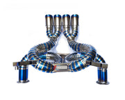 TITANIUM VALVED EXHAUST CATBACK MUFFLER for LAMBORGHINI AVENTADOR SVJ 6.5T 2017 - 2022
Valved exhaust, meaning that has remote, controlled valves - allowing a switch between an aggressive loud sports sound and a sound that is closer to the OEM sound
Set includes:
Center Pipes
Muffler with valves
Exhaust tips
Factory exhaust tips must be reused
Material: Titanium
Optional: We can offer downpipe and catless downpipe
Production time: 10 days
FEATURES:
Engineered Digital prototyping using 3D CAD design