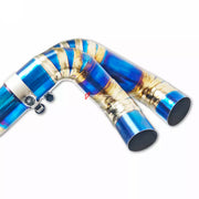 TITANIUM VALVED EXHAUST CATBACK MUFFLER for LAMBORGHINI GALLARDO LP560-4 5.2T 2008 - 2014
Valved exhaust, meaning that has remote, controlled valves - allowing a switch between an aggressive loud sports sound and a sound that is closer to the OEM sound
Set includes:
Center Pipes
Muffler with valves
Exhaust tips
Factory exhaust tips must be reused
Material: Titanium
Optional: We can offer downpipe and catless downpipe
Production time: 10 days
FEATURES:
Engineered Digital prototyping using 3D CAD des