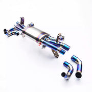 TITANIUM VALVED EXHAUST CATBACK MUFFLER for LAMBORGHINI GALLARDO LP560-4 5.2T 2008 - 2014
Valved exhaust, meaning that has remote, controlled valves - allowing a switch between an aggressive loud sports sound and a sound that is closer to the OEM sound
Set includes:
Center Pipes
Muffler with valves
Exhaust tips
Factory exhaust tips must be reused
Material: Titanium
Optional: We can offer downpipe and catless downpipe
Production time: 10 days
FEATURES:
Engineered Digital prototyping using 3D CAD des
