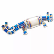 TITANIUM VALVED EXHAUST CATBACK MUFFLER for LAMBORGHINI GALLARDO LP560-4 5.2T 2008 - 2014
Valved exhaust, meaning that has remote, controlled valves - allowing a switch between an aggressive loud sports sound and a sound that is closer to the OEM sound
Set includes:
Center Pipes
Muffler with valves
Exhaust tips
Factory exhaust tips must be reused
Material: Titanium
Optional: We can offer downpipe and catless downpipe
Production time: 10 days
FEATURES:
Engineered Digital prototyping using 3D CAD des