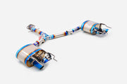 TITANIUM VALVED EXHAUST CATBACK MUFFLER for LEXUS IS F XE20 5.0T 2007 - 2014
Set includes:
Center Pipes
Mufflers with valves
Exhaust tips
Material: Titanium
Optional: We can offer downpipe and catless downpipe
Production time: 10 days
FEATURES:
Engineered Digital prototyping using 3D CAD design software, each car model chassis has been 3D laser scanned in the factory
Factory run all test cars on Italian 1200HP Dyno machine, to make the best performance design of exhaust
CNC bending machine accurately