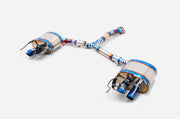 TITANIUM VALVED EXHAUST CATBACK MUFFLER for LEXUS IS F XE20 5.0T 2007 - 2014
Set includes:
Center Pipes
Mufflers with valves
Exhaust tips
Material: Titanium
Optional: We can offer downpipe and catless downpipe
Production time: 10 days
FEATURES:
Engineered Digital prototyping using 3D CAD design software, each car model chassis has been 3D laser scanned in the factory
Factory run all test cars on Italian 1200HP Dyno machine, to make the best performance design of exhaust
CNC bending machine accurately