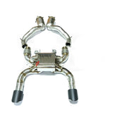 TITANIUM VALVED EXHAUST CATBACK MUFFLER for MCLAREN 650S MP4 3.8T 2014 - 2017
Valved exhaust, meaning that has remote, controlled valves - allowing a switch between an aggressive loud sports sound and a sound that is closer to the OEM sound
Set includes:
Center Pipes
Muffler with valves
Exhaust tips
Factory exhaust tips must be reused
Material: Titanium
Optional: We can offer downpipe and catless downpipe
Production time: 10 days
FEATURES:
Engineered Digital prototyping using 3D CAD design software