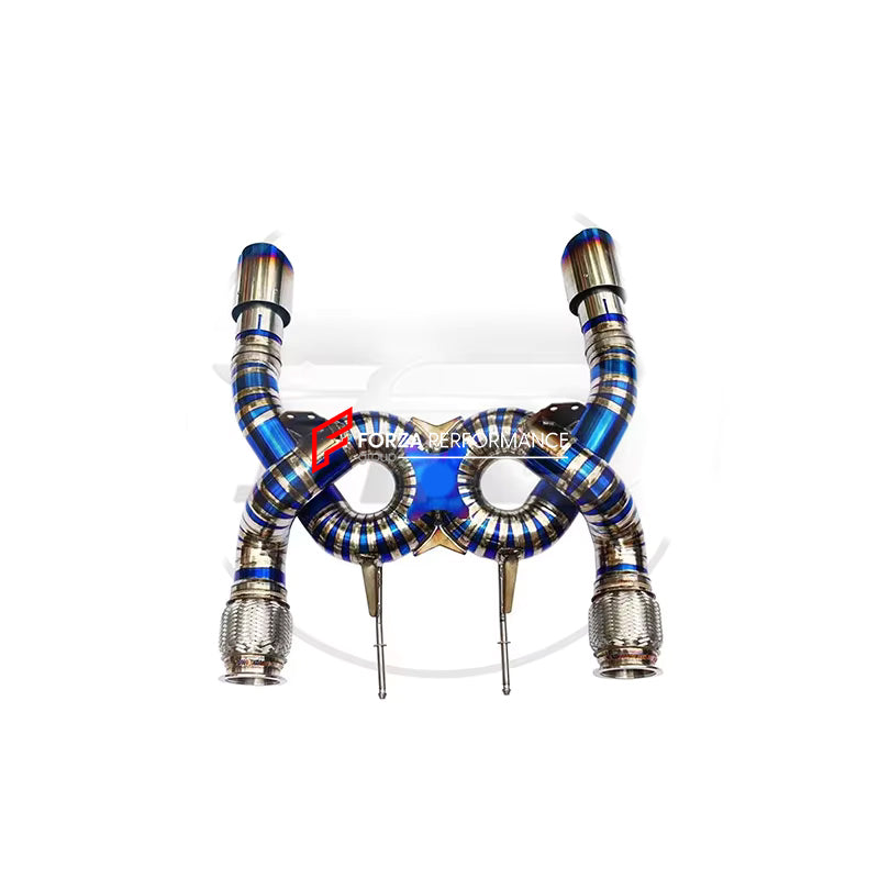 TITANIUM VALVED EXHAUST CATBACK MUFFLER for MCLAREN 720S 4.0T 2017 - 2023
Valved exhaust, meaning that has remote, controlled valves - allowing a switch between an aggressive loud sports sound and a sound that is closer to the OEM sound
Set includes:
Center Pipes
Muffler with valves
Exhaust tips
Factory exhaust tips must be reused
Material: Titanium
Optional: We can offer downpipe and catless downpipe
Production time: 10 days
FEATURES:
Engineered Digital prototyping using 3D CAD design software, ea