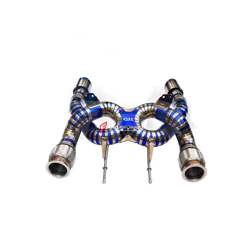 TITANIUM VALVED EXHAUST CATBACK MUFFLER for MCLAREN 720S 4.0T 2017 - 2023
Valved exhaust, meaning that has remote, controlled valves - allowing a switch between an aggressive loud sports sound and a sound that is closer to the OEM sound
Set includes:
Center Pipes
Muffler with valves
Exhaust tips
Factory exhaust tips must be reused
Material: Titanium
Optional: We can offer downpipe and catless downpipe
Production time: 10 days
FEATURES:
Engineered Digital prototyping using 3D CAD design software, ea