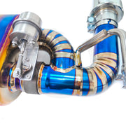 TITANIUM VALVED EXHAUST CATBACK MUFFLER for PORSCHE 718 982 CAYMAN BOXSTER 2.0T 2016+
Valved exhaust, meaning that has remote, controlled valves - allowing a switch between an aggressive loud sports sound and a sound that is closer to the OEM sound
Set includes:
Center Pipes
Muffler with valves
Exhaust tips
Factory exhaust tips must be reused
Material: Titanium
Optional: We can offer downpipe and catless downpipe
Production time: 10 days
FEATURES:
Engineered Digital prototyping using 3D CAD design