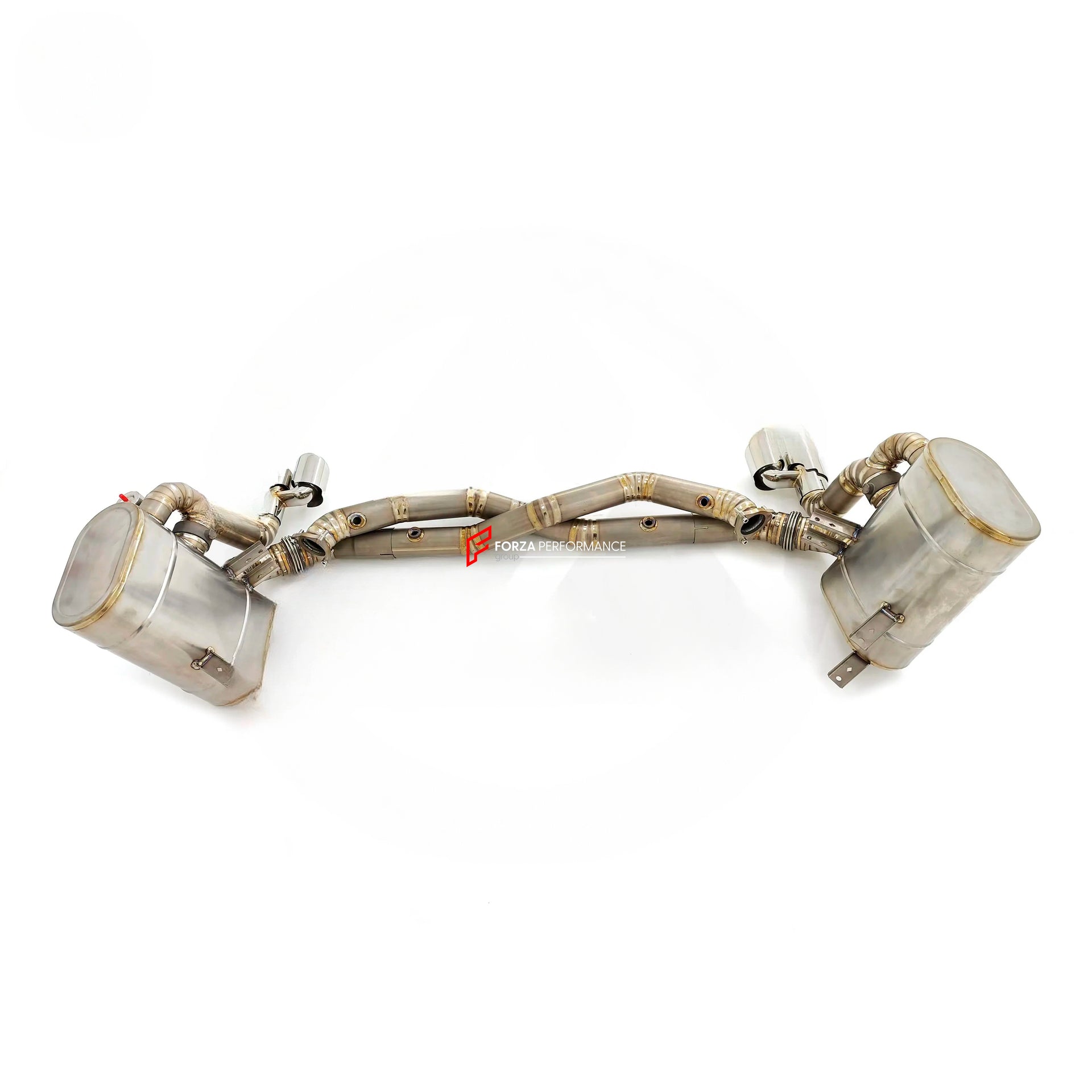 TITANIUM VALVED EXHAUST CATBACK MUFFLER for PORSCHE 911 997.1 3.6T 3.8T 2008 - 2013
Valved exhaust, meaning that has remote, controlled valves - allowing a switch between an aggressive loud sports sound and a sound that is closer to the OEM sound
Set includes:
Center Pipes
Muffler with valves
Exhaust tips
Factory exhaust tips must be reused
Material: Titanium
Optional: We can offer downpipe and catless downpipe
Production time: 10 days
FEATURES:
Engineered Digital prototyping using 3D CAD design so