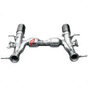 Forza Performance Aggressive sporty sound VALVED EXHAUST CATBACK MUFFLER for MASERATI MC20 2020+ 3.0T
Valved exhaust, meaning that has remote, controlled valves - allowing a switch between an aggressive loud sports sound and a sound that is closer to the OEM sound
Set includes:
X Pipe with Mufflers
Valved Bypass Pipes
Exhaust Tips
Material: Stainless Steel (Can be made in Titanium)
Optional: We can offer downpipe and catless downpipe 
FEATURES:
Engineered Digital prototyping using 3D CAD design