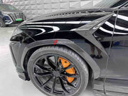 TOPCAR CARBON FIBER SOFT KIT for LAMBORGHINI URUS 2018+  Set includes:  Front Lip Fender Flares Fender Trims Side Skirts Mirror Covers Diffuser Exhaust Tips Trunk Spoiler Roof Spoiler