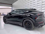TOPCAR CARBON FIBER SOFT KIT for LAMBORGHINI URUS 2018+  Set includes:  Front Lip Fender Flares Fender Trims Side Skirts Mirror Covers Diffuser Exhaust Tips Trunk Spoiler Roof Spoiler