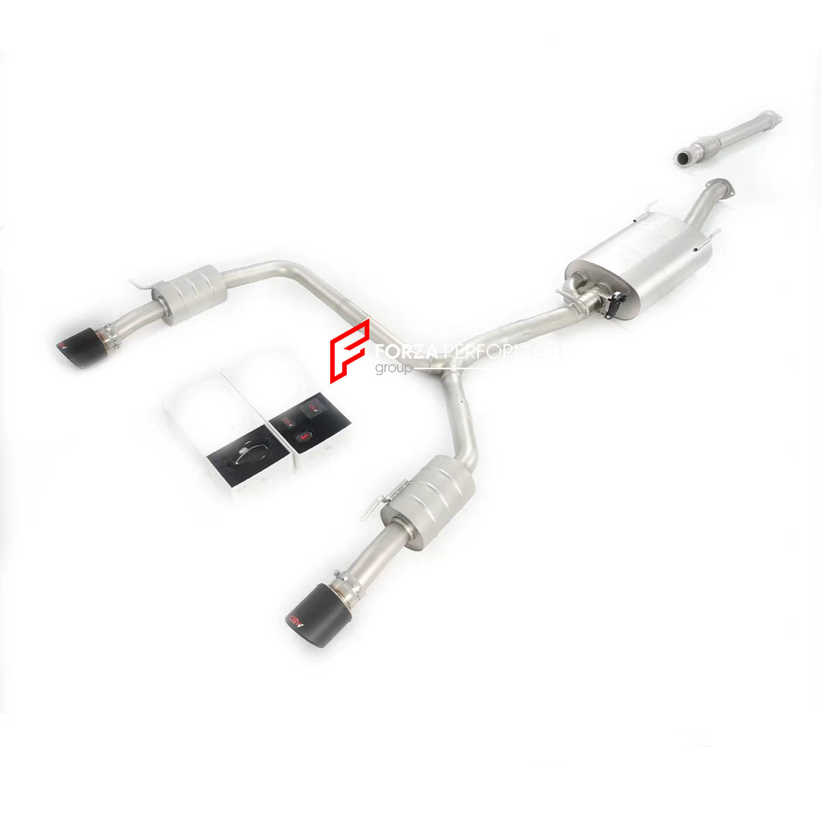 VALVED EXHAUST CATBACK MUFFLER for TOYOTA LAND CRUISER PRADO 150.I LC 150.I 2015+ 2.7L