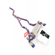 TITANIUM VALVED EXHAUST CATBACK MUFFLER PURPLE BURNT for Toyota Supra A90 3.0T 2019+