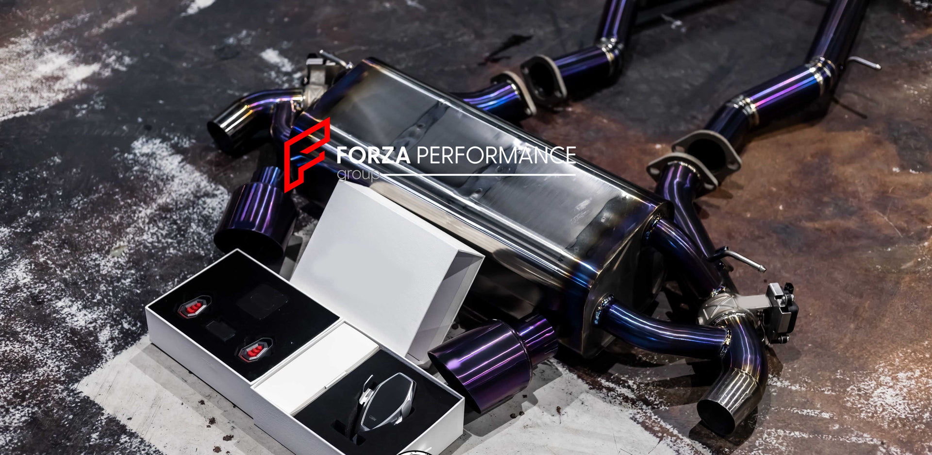 TITANIUM VALVED EXHAUST CATBACK MUFFLER PURPLE BURNT for Toyota Supra A90 3.0T 2019+