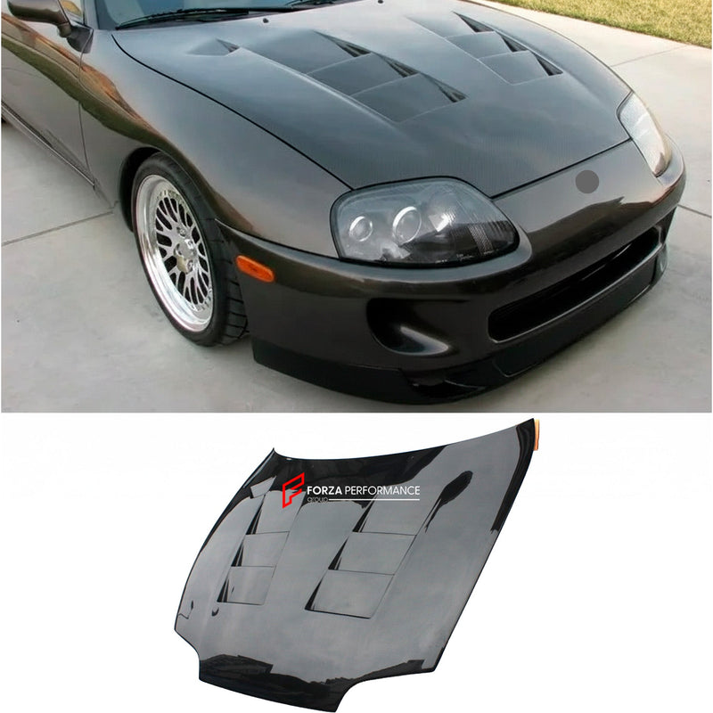 CARBON FIBER HOOD BONNET for TOYOTA SUPRA MK4 1993 - 2002