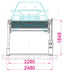 TP-200 Tilting Two-Post Garage Parking Lift - 2,000 kg Car Stacker - elevador de coches / monte-voiture