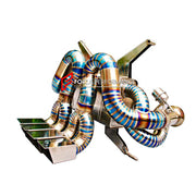 VALVED EXHAUST CATBACK for LAMBORGHINI AVENTADOR LP700 LP720 6.5T 2011 - 2017
Set includes:
Valved Bypass Muffler
Exhaust Tips
Electronic Remote Valve Control
Material: Titanium
Optional: We can offer downpipe and catless downpipe
Production time: 15 days
FEATURES:
Engineered Digital prototyping using 3D CAD design software, each car model chassis has been 3D laser scanned in the factory
Factory run all test cars on Italian 1200HP Dyno machine, to make the best performance design of exhaust
CNC bend