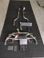 VALVED EXHAUST CATBACK MUFFLER and DOWNPIPE CATLESS CATTED for Alfa-Romeo Giulia 2.0T 2015-2022
Valved exhaust, meaning that has remote, controlled valves - allowing a switch between an aggressive loud sports sound and a sound that is closer to the OEM sound
Set includes:
Center Pipes
Muffler with valves
Exhaust tips
Valve control box with remote control (you may also reuse your factory exhaust valve motors
Downpipe catless or catted (100/200/300 cells)
Factory exhaust tips must be reused
Material: