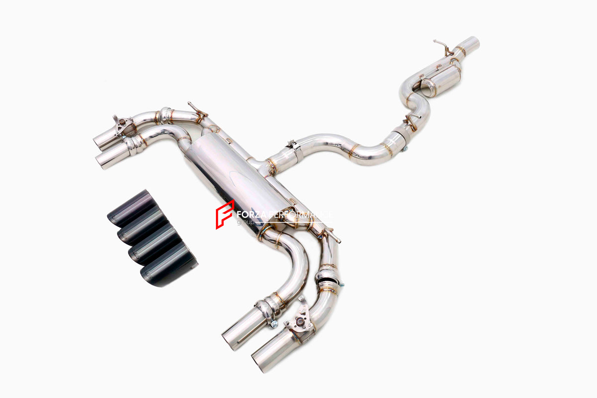 VALVED EXHAUST CATBACK MUFFLER for AUDI S3 8Y 2.0T 2024+
Set includes:
Center Pipes
Mufflers with valves
Exhaust tips
Material: Stainless steel ( for an extra cost we can make titanium )
Optional: We can offer downpipe and catless downpipe
Production time: 10 days
FEATURES:
Engineered Digital prototyping using 3D CAD design software, each car model chassis has been 3D laser scanned in the factory
Factory run all test cars on Italian 1200HP Dyno machine, to make the best performance design of exha