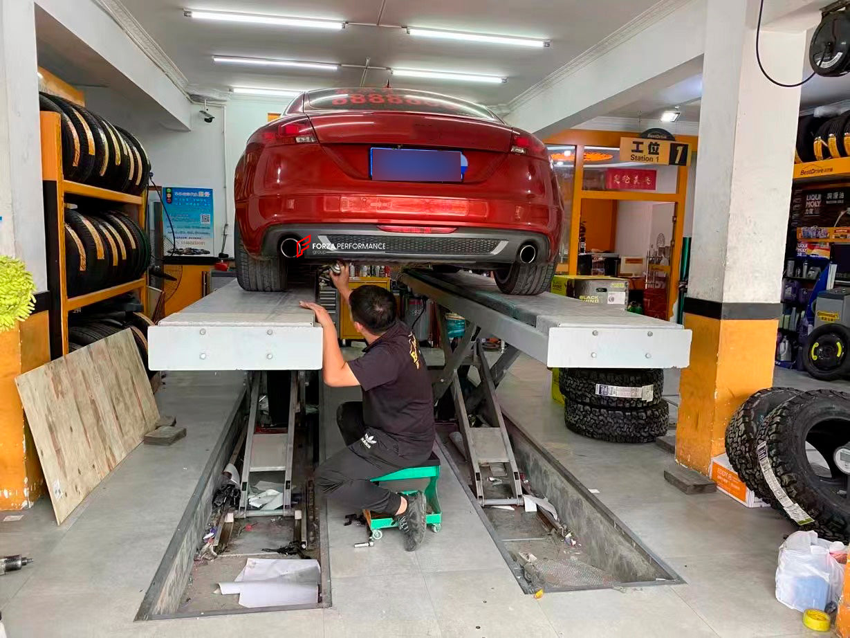 Forza Performance Aggressive sporty sound VALVED EXHAUST CATBACK MUFFLER for AUDI TT Quattro 2.0T 2011
Valved exhaust, meaning that has remote, controlled valves - allowing a switch between an aggressive loud sports sound and a sound that is closer to the OEM sound
Set includes:
Center Pipes
Exhaust Tips
Muffles with valves
Valve control box with remote control (you may also reuse your factory exhaust valve motors
Factory exhaust tips must be reused
Material: Stainless steel ( for an extra cost we can