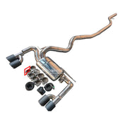 Aggressive Sporty Sound Valved Catback Exhaust System with Muffler for BMW 3 SERIES F30 320i 328i N20 2.0T 2012 - 2016
Set include:
Center Pipe
Valved Bypass Muffler
Exhaust Tips
Valve Control Box with Remote Control
Material: Stainless Steel (can be made in titanium)
Production time: 15 working days
NOTE: Professional installation is required
FEATURES:
Engineered Digital prototyping using 3D CAD design software, each car model chassis has been 3D laser scanned in the factor
Factory run all test