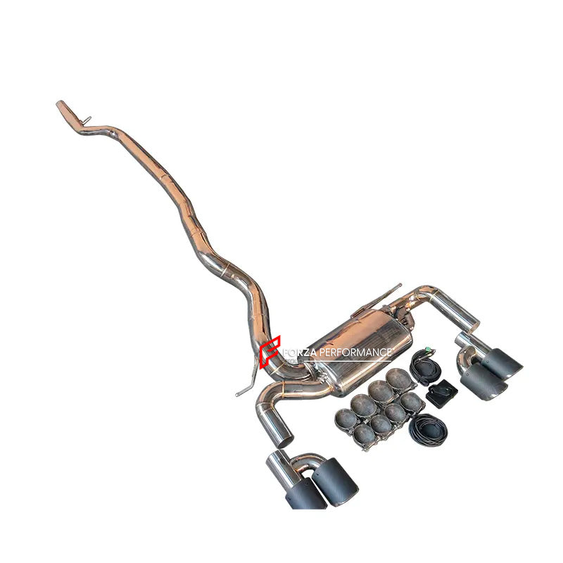 Aggressive Sporty Sound Valved Catback Exhaust System with Muffler for BMW 3 SERIES F30 320i 328i N20 2.0T 2012 - 2016
Set include:
Center Pipe
Valved Bypass Muffler
Exhaust Tips
Valve Control Box with Remote Control
Material: Stainless Steel (can be made in titanium)
Production time: 15 working days
NOTE: Professional installation is required
FEATURES:
Engineered Digital prototyping using 3D CAD design software, each car model chassis has been 3D laser scanned in the factor
Factory run all test