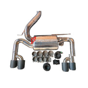 Aggressive Sporty Sound Valved Catback Exhaust System with Muffler for BMW 3 SERIES F30 320i 328i N20 2.0T 2012 - 2016
Set include:
Center Pipe
Valved Bypass Muffler
Exhaust Tips
Valve Control Box with Remote Control
Material: Stainless Steel (can be made in titanium)
Production time: 15 working days
NOTE: Professional installation is required
FEATURES:
Engineered Digital prototyping using 3D CAD design software, each car model chassis has been 3D laser scanned in the factor
Factory run all test