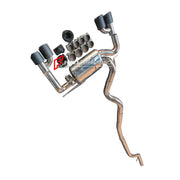 Aggressive Sporty Sound Valved Catback Exhaust System with Muffler for BMW 3 SERIES F30 320i 328i N20 2.0T 2012 - 2016
Set include:
Center Pipe
Valved Bypass Muffler
Exhaust Tips
Valve Control Box with Remote Control
Material: Stainless Steel (can be made in titanium)
Production time: 15 working days
NOTE: Professional installation is required
FEATURES:
Engineered Digital prototyping using 3D CAD design software, each car model chassis has been 3D laser scanned in the factor
Factory run all test