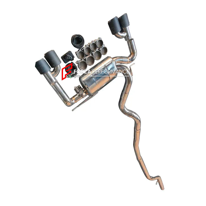 Aggressive Sporty Sound Valved Catback Exhaust System with Muffler for BMW 3 SERIES F30 320i 328i N20 2.0T 2012 - 2016
Set include:
Center Pipe
Valved Bypass Muffler
Exhaust Tips
Valve Control Box with Remote Control
Material: Stainless Steel (can be made in titanium)
Production time: 15 working days
NOTE: Professional installation is required
FEATURES:
Engineered Digital prototyping using 3D CAD design software, each car model chassis has been 3D laser scanned in the factor
Factory run all test